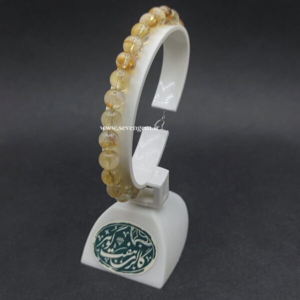 دستبند زنانه سنگ سیترین (کدB324)