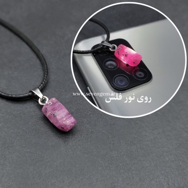 گردنبند بلور سنگ یاقوت سرخ افغانستان