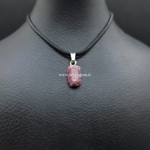 گردنبند بلور سنگ یاقوت سرخ افغانستان (کدB423)