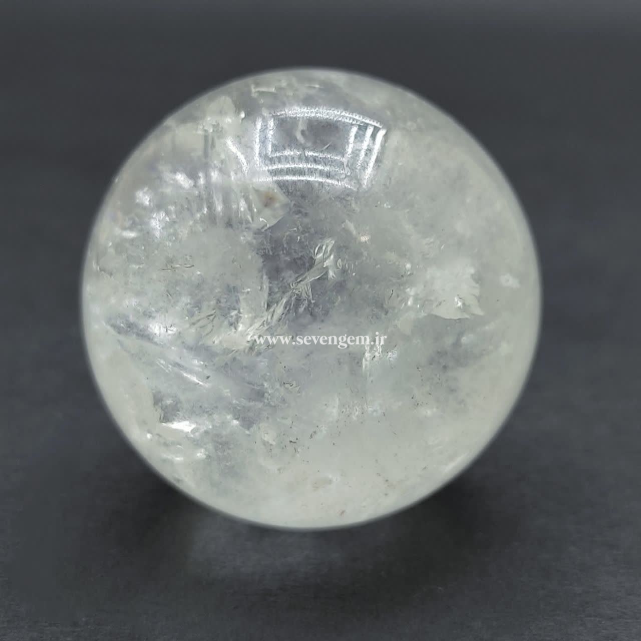 گوی سنگ کریستال کوارتز برزیلی (کدB590)